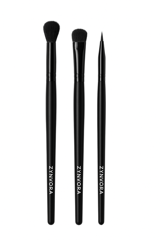 Precision Eyeshadow Brush Trio for Smooth and Effortless Makeup Application